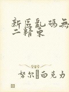 新区乱码无人区二精东