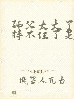 师父太大了我坚持不住了是什么歌