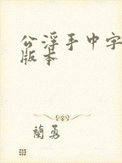 公浮手中字最新版本