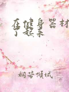 在健身器材上做了起来