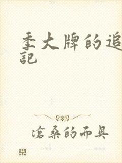 季大牌的追夫日记