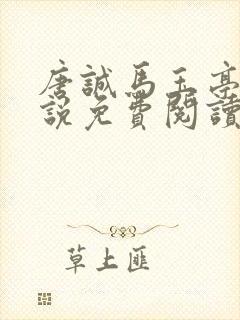 唐诚马玉亭的小说免费阅读