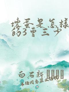 坏蛋是怎样炼成的3曹三少