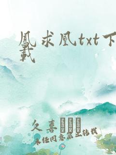 凤求凰txt下载