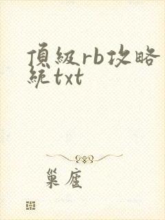 顶级rb攻略系统txt