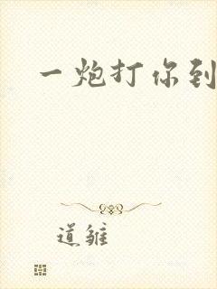 一炮打你到天亮