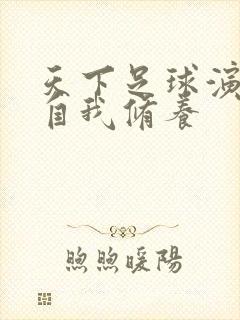 天下足球演员的自我修养