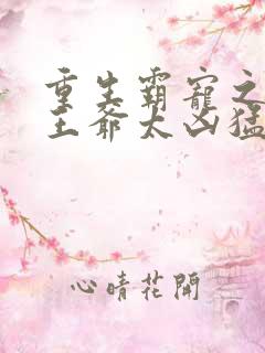 重生霸宠之摄政王爷太凶猛