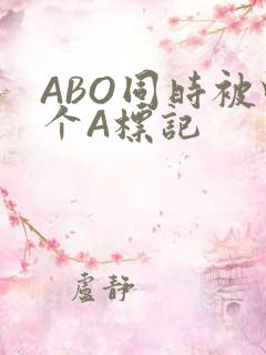 ABO同时被四个A标记