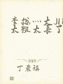 李总灬大JI巴太粗太长了