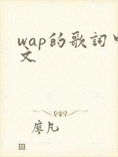 wap的歌词中文