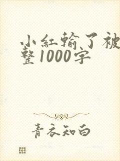 小红输了被小明整1000字