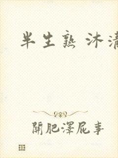 半生熟 沐清雨