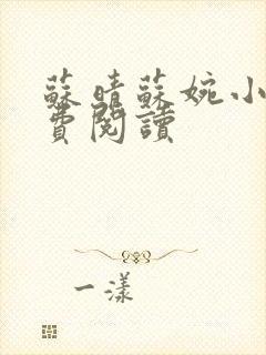 苏晴苏婉小说免费阅读