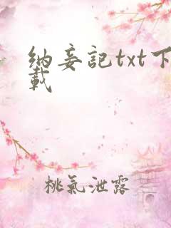 纳妾记txt下载