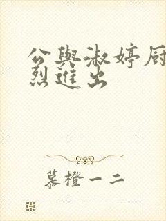 公与淑婷厨房猛烈进出