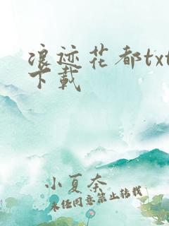 浪迹花都txt下载