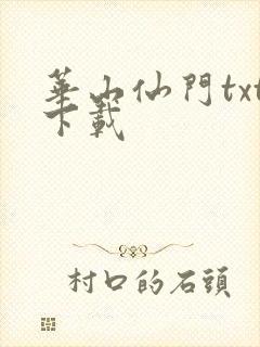 华山仙门txt下载