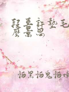 段嘉许垫毛巾什么意思