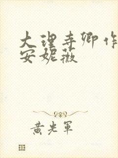 大理寺卿作者:安妮薇