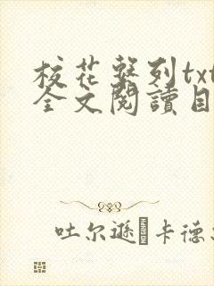 校花系列txt全文阅读目录