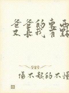 爸爸的东西又大又长我有点疼