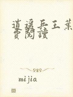 逍遥兵王叶成免费阅读