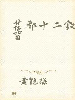 花都十二钗无弹窗