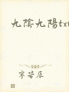 九阴九阳txt