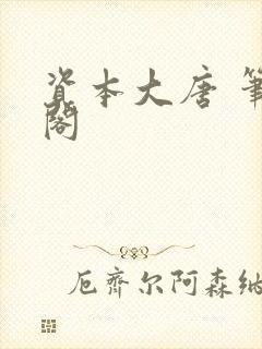 资本大唐 笔趣阁