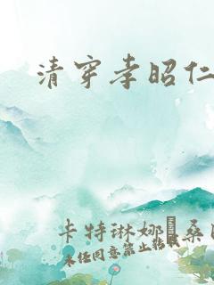 清穿孝昭仁皇后