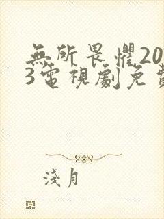 无所畏惧2023电视剧免费观看