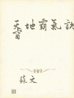 天地霸气诀无弹窗