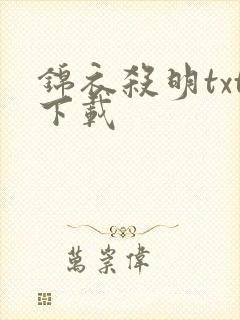 锦衣杀明txt下载