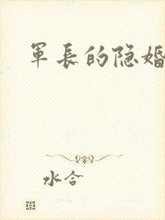 军长的隐婚娇妻