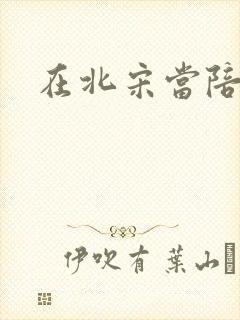 在北宋当陪房