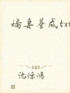 娇妻养成txt