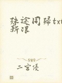 殊途同归txt新浪