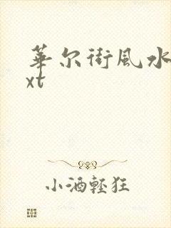 华尔街风水师txt