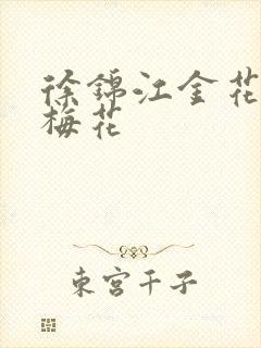 徐锦江金花瓶楷梅花