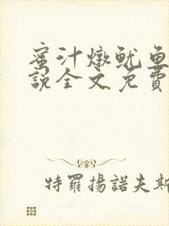 蜜汁炖鱿鱼2小说全文免费阅读