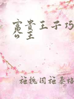 富贵王子巧遇穷公主