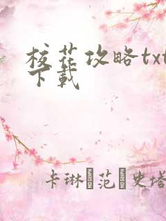 校花攻略txt下载