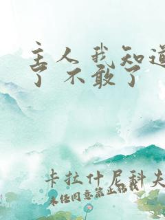 主人 我知道错了 不敢了