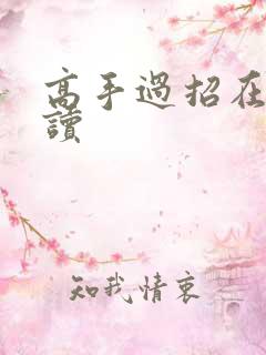 高手过招在线阅读