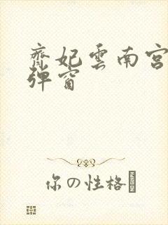 齐妃云南宫夜无弹窗