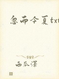 忽而今夏txt