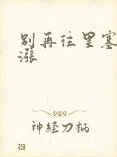 别再往里塞了好涨