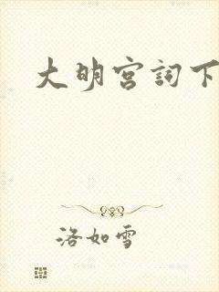 大明宫词下载