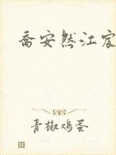 乔安然江宸小说